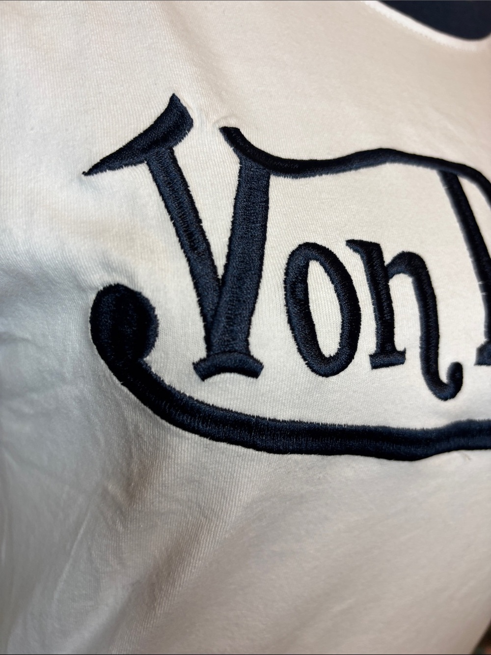 Von Dutch Ringer Cropped Tee - Picture 2 of 5